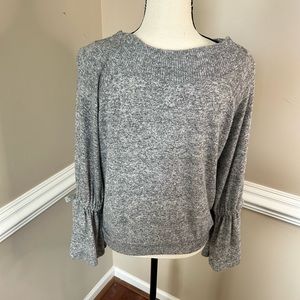 EXPRESS LONG SLEEVE ROUND NECK BLOUSE SIZE S